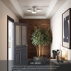 image:imageNathan James Artisan MidCentury Modern Flush Mount Ceiling Light Flush Mount Lighting Fixture for Kitchen or Living Room with Brass Accent Line Shade and Frosted Glass DiffuserBrass GoldWhite