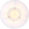 image:imageNathan James Artisan MidCentury Modern Flush Mount Ceiling Light Flush Mount Lighting Fixture for Kitchen or Living Room with Brass Accent Line Shade and Frosted Glass DiffuserWhiteGold