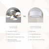 image:imageNathan James Artisan MidCentury Modern Flush Mount Ceiling Light Flush Mount Lighting Fixture for Kitchen or Living Room with Brass Accent Line Shade and Frosted Glass DiffuserBrass GoldWhite