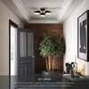 image:imageNathan James Artisan MidCentury Modern Flush Mount Ceiling Light Flush Mount Lighting Fixture for Kitchen or Living Room with Brass Accent Line Shade and Frosted Glass DiffuserBrass GoldBlack