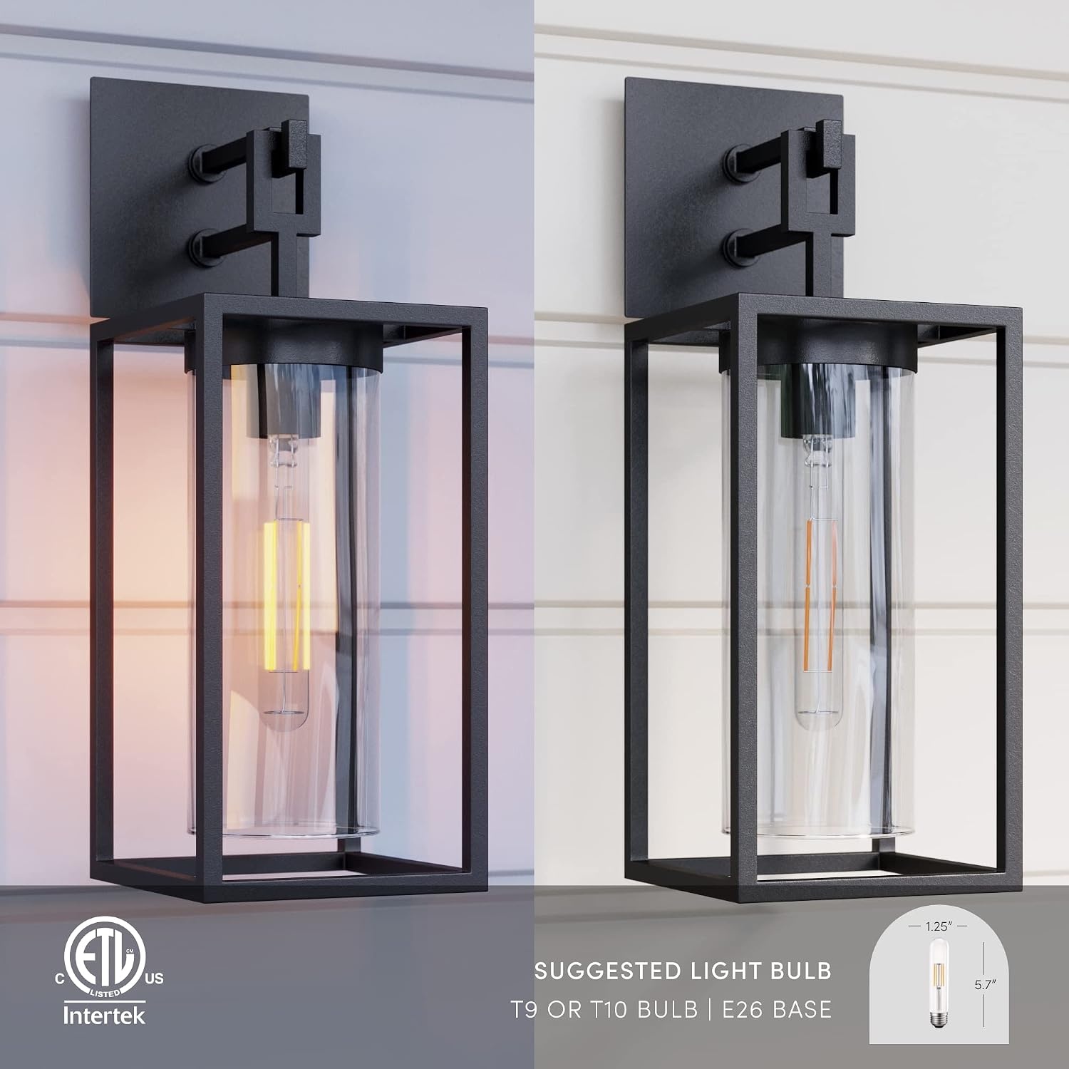 image:imageNathan James Zemi MidCentury Modern Indoor or Outdoor Decorative Wall Light Black Wall Sconce for Bedroom or Wall Mount Porch Light Matte BlackSedona Black