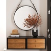 image:imageNathan James 32704 Harper MidCentury Oak Wood Nightstand with 2Drawers Small Side End Table with Storage BrownBlackBrown  Floating