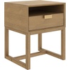 image:imageNathan James 32704 Harper MidCentury Oak Wood Nightstand with 2Drawers Small Side End Table with Storage BrownLight Brown
