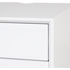 image:imageNathan James 32704 Harper MidCentury Oak Wood Nightstand with 2Drawers Small Side End Table with Storage BrownMatte White  Floating