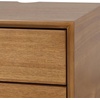 image:imageNathan James 32704 Harper MidCentury Oak Wood Nightstand with 2Drawers Small Side End Table with Storage BrownOak Brown  Floating