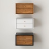 image:imageNathan James 32704 Harper MidCentury Oak Wood Nightstand with 2Drawers Small Side End Table with Storage BrownOak Brown  Floating