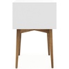 image:imageNathan James 32704 Harper MidCentury Oak Wood Nightstand with 2Drawers Small Side End Table with Storage BrownWhiteBrown