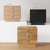 image:imageNathan James Andrew 3Drawer Rattan Dresser or Boheminan Living Room Storage Cabinet with Natural Rattan Accent and Metal Legs Light OakBlackIris Black Oak