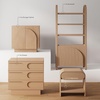 image:imageNathan James Andrew 3Drawer Rattan Dresser or Boheminan Living Room Storage Cabinet with Natural Rattan Accent and Metal Legs Light OakBlackIris Raw Oak