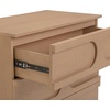 image:imageNathan James Andrew 3Drawer Rattan Dresser or Boheminan Living Room Storage Cabinet with Natural Rattan Accent and Metal Legs Light OakBlackIris Raw Oak