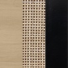 image:imageNathan James Andrew 3Drawer Rattan Dresser or Boheminan Living Room Storage Cabinet with Natural Rattan Accent and Metal Legs Light OakBlackLight BrownBlack