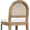image:imageNathan James Bailey Upholstered Rattan Bar Stool in Oak Finish Frame Counter Height Stool with Natural Rattan Woven Back For Kitchen Island Brown Set of 4BrownWhite