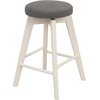 image:imageNathan James Barker Classic Counter Height Wood Barstool with Leather Removable Cushion Backless Island 24 Bar Stool for Kitchen Chestnut Brown Set of 2Dark GrayWhite