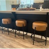 image:imageNathan James Barker Classic Counter Height Wood Barstool with Leather Removable Cushion Backless Island 24 Bar Stool for Kitchen Chestnut Brown Set of 2Medium BrownBlack