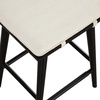 image:imageNathan James Barker Classic Counter Height Wood Barstool with Leather Removable Cushion Backless Island 24 Bar Stool for Kitchen Chestnut Brown Set of 2BlackWhite Boucle