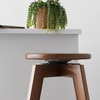 image:imageNathan James Barker Classic Counter Height Wood Barstool with Leather Removable Cushion Backless Island 24 Bar Stool for Kitchen Chestnut Brown Set of 2Antique CoffeeBrown