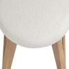 image:imageNathan James Barker Classic Counter Height Wood Barstool with Leather Removable Cushion Backless Island 24 Bar Stool for Kitchen Chestnut Brown Set of 2WhiteLight Brown