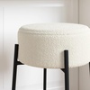 image:imageNathan James Barker Classic Counter Height Wood Barstool with Leather Removable Cushion Backless Island 24 Bar Stool for Kitchen Chestnut Brown Set of 2BlackWhite