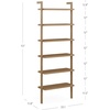 image:imageNathan James Beacon 3Shelf Bookcase with Seagrass Cabinet Solid Wood Bookshelf with Storage with Solid Wood Frame SeagrassRaw Oak Set of 3Beacon Light Brown 6 Shelf