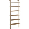 image:imageNathan James Beacon 3Shelf Bookcase with Seagrass Cabinet Solid Wood Bookshelf with Storage with Solid Wood Frame SeagrassRaw Oak Set of 3Beacon Light Brown 6 Shelf