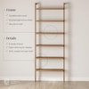 image:imageNathan James Beacon 3Shelf Bookcase with Seagrass Cabinet Solid Wood Bookshelf with Storage with Solid Wood Frame SeagrassRaw Oak Set of 3Beacon Light Brown 6 Shelf