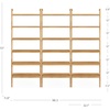 image:imageNathan James Beacon 3Shelf Bookcase with Seagrass Cabinet Solid Wood Bookshelf with Storage with Solid Wood Frame SeagrassRaw Oak Set of 3Beacon Warm Pine 6 Shelf
