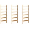 image:imageNathan James Beacon 3Shelf Bookcase with Seagrass Cabinet Solid Wood Bookshelf with Storage with Solid Wood Frame SeagrassRaw Oak Set of 3Beacon Warm Pine 6 Shelf