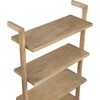 image:imageNathan James Beacon 5 Tier Bookshelf Wall Mounted Bookcase Solid Wood Bookshelf in Wire Brushed Finish Boho Rustic Bookcase