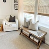 image:imageNathan James Beacon Bohemian Bench Seat with Shoe Storage Seagrass Entryway or End of Bed Bench with Solid Wood Frame Brushed Light BrownBrushed Light BrownSeagrass