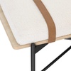 image:imageNathan James Beacon Bohemian Bench Seat with Shoe Storage Seagrass Entryway or End of Bed Bench with Solid Wood Frame Brushed Light BrownWhite BoucleLight OakMatte Black