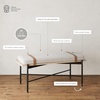 image:imageNathan James Beacon Bohemian Bench Seat with Shoe Storage Seagrass Entryway or End of Bed Bench with Solid Wood Frame Brushed Light BrownWhite BoucleLight OakMatte Black