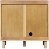 image:imageNathan James Beacon Boho TV Stand Free Standing Kitchen Cabinet Storage with Adjustable Interior Shelf and Seagrass Accent SeagrassRaw Oak Set of 2Brushed Light Brownseagrass