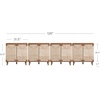 image:imageNathan James Beacon Boho TV Stand Free Standing Kitchen Cabinet Storage with Adjustable Interior Shelf and Seagrass Accent SeagrassRaw Oak Set of 2Dark Brownseagrass