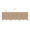 image:imageNathan James Beacon Boho TV Stand Free Standing Kitchen Cabinet Storage with Adjustable Interior Shelf and Seagrass Accent SeagrassRaw Oak Set of 2Raw Oakseagrass