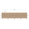 image:imageNathan James Beacon Boho TV Stand Free Standing Kitchen Cabinet Storage with Adjustable Interior Shelf and Seagrass Accent SeagrassRaw Oak Set of 2Raw Oakseagrass