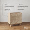 image:imageNathan James Beacon Boho TV Stand Free Standing Kitchen Cabinet Storage with Adjustable Interior Shelf and Seagrass Accent SeagrassRaw Oak Set of 2Raw Oakseagrass