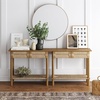 image:imageNathan James Beacon Wooden Sofa Console Table with Drawers Bohemian Entryway Table Hallway Table with Seagrass Shelf Light BrownBeacon Light BrownSeagrass