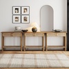 image:imageNathan James Beacon Wooden Sofa Console Table with Drawers Bohemian Entryway Table Hallway Table with Seagrass Shelf Light BrownBeacon Light BrownSeagrass