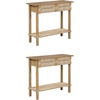 image:imageNathan James Beacon Wooden Sofa Console Table with Drawers Bohemian Entryway Table Hallway Table with Seagrass Shelf Light BrownBeacon Light BrownSeagrass
