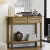 image:imageNathan James Beacon Wooden Sofa Console Table with Drawers Bohemian Entryway Table Hallway Table with Seagrass Shelf Light BrownBeacon Light BrownSeagrass