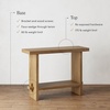 image:imageNathan James Beacon Wooden Sofa Console Table with Drawers Bohemian Entryway Table Hallway Table with Seagrass Shelf Light BrownVirgo Light Brown