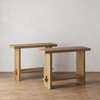 image:imageNathan James Beacon Wooden Sofa Console Table with Drawers Bohemian Entryway Table Hallway Table with Seagrass Shelf Light BrownVirgo Light Brown