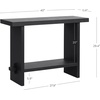 image:imageNathan James Beacon Wooden Sofa Console Table with Drawers Bohemian Entryway Table Hallway Table with Seagrass Shelf Light BrownVirgo Reclaimed Black Oak