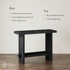 image:imageNathan James Beacon Wooden Sofa Console Table with Drawers Bohemian Entryway Table Hallway Table with Seagrass Shelf Light BrownVirgo Reclaimed Black Oak