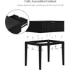 image:imageNathan James Boho Jasper Wood Nightstand with Drawer Fluted Side Table or End Table with Storage Light BrownBlack