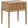 image:imageNathan James Boho Jasper Wood Nightstand with Drawer Fluted Side Table or End Table with Storage Light BrownLight BrownGold