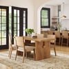 image:imageNathan James Briggs Modern Farmhouse Dining Set for 6 Solid Wood Dining Room Table Set with 6 Upholstered Dining Chairs Light BrownLight BrownSeagrass