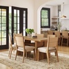 image:imageNathan James Briggs Modern Farmhouse Dining Set for 6 Solid Wood Dining Room Table Set with 6 Upholstered Dining Chairs Light BrownLight BrownSeagrass