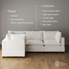 image:imageNathan James Chelsea Modern 2Seater Sofa Loveseat Corduroy Loveseat Sofa with Deep Seat Cushions for Living Room Pearl WhitePearl White