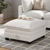 image:imageNathan James Chelsea Modern 2Seater Sofa Loveseat Corduroy Loveseat Sofa with Deep Seat Cushions for Living Room Pearl WhitePearl White